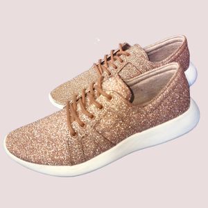 Rose Gold Glitter Shoes 